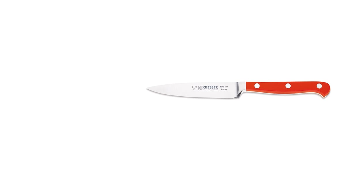 Giesser Giesser skrællekniv 10 cm Rød