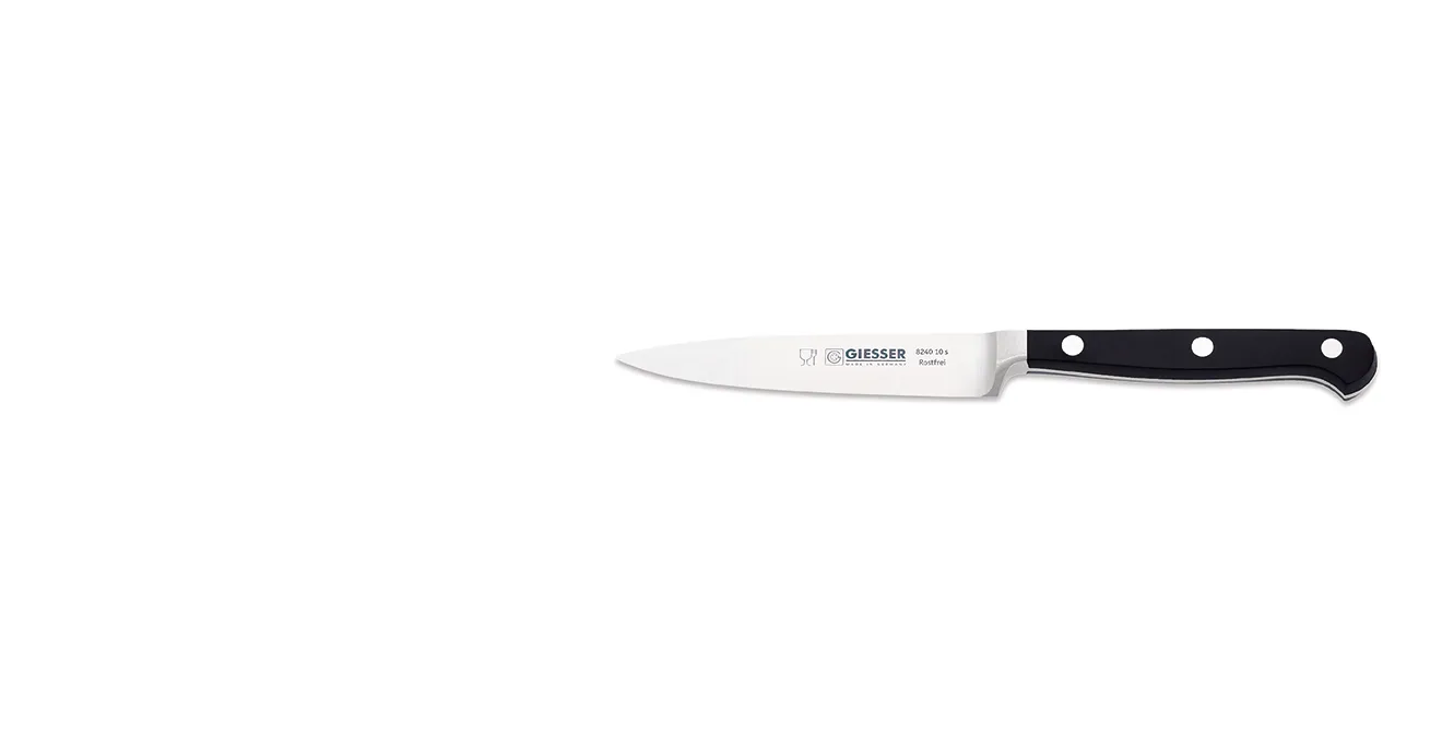 Giesser skrællekniv 10 cm, Sort Giesser