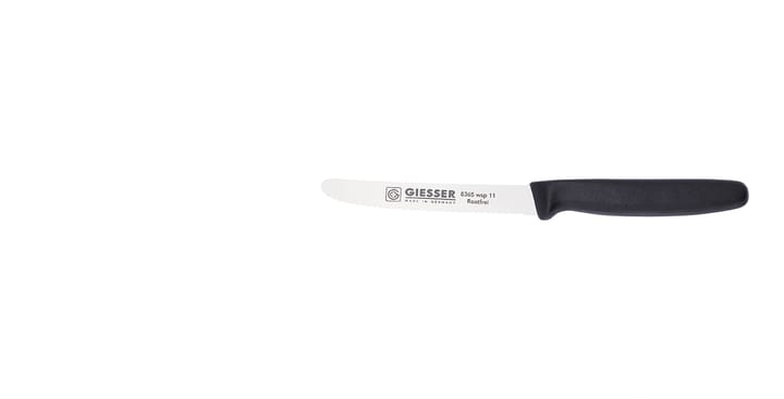 Giesser universalkniv savtakket kant, Sort Giesser