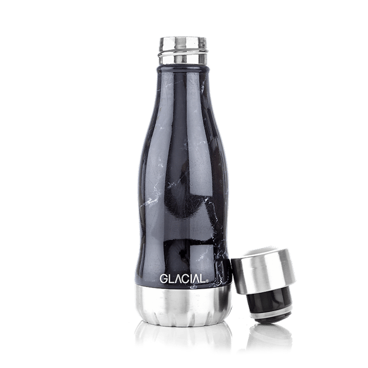 Glacial vandflaske 280 ml, Black marble Glacial