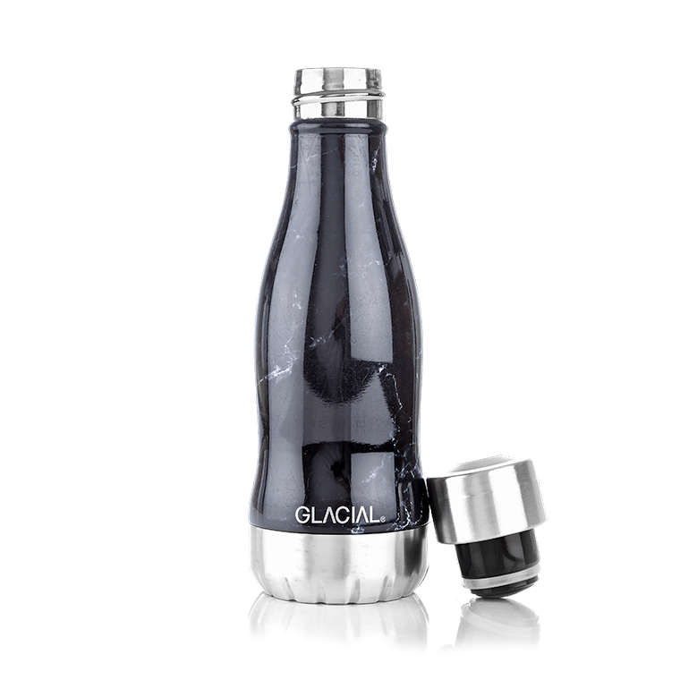 Glacial Glacial vandflaske 280 ml Black marble