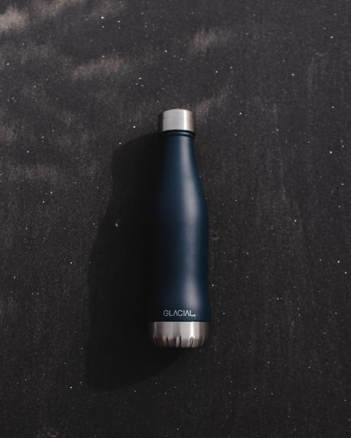 Glacial vandflaske 400 ml, Matte navy Glacial