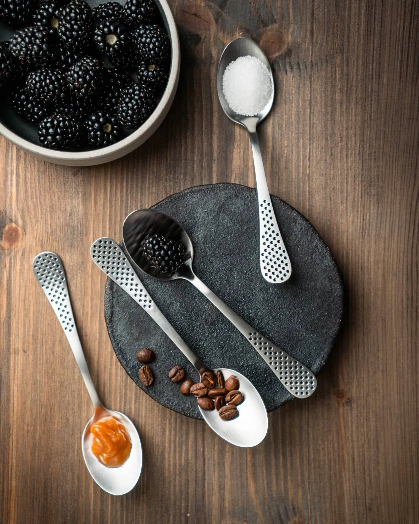 Classic dessertske, Rustfrit stål, 15 cm, 4-pak Global
