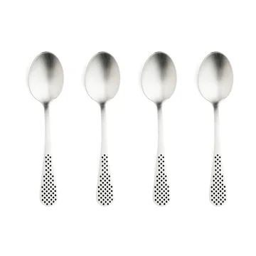 Classic kaffeskætteppe - Rustfrit stål, 12,5 cm, 4-pak - Global