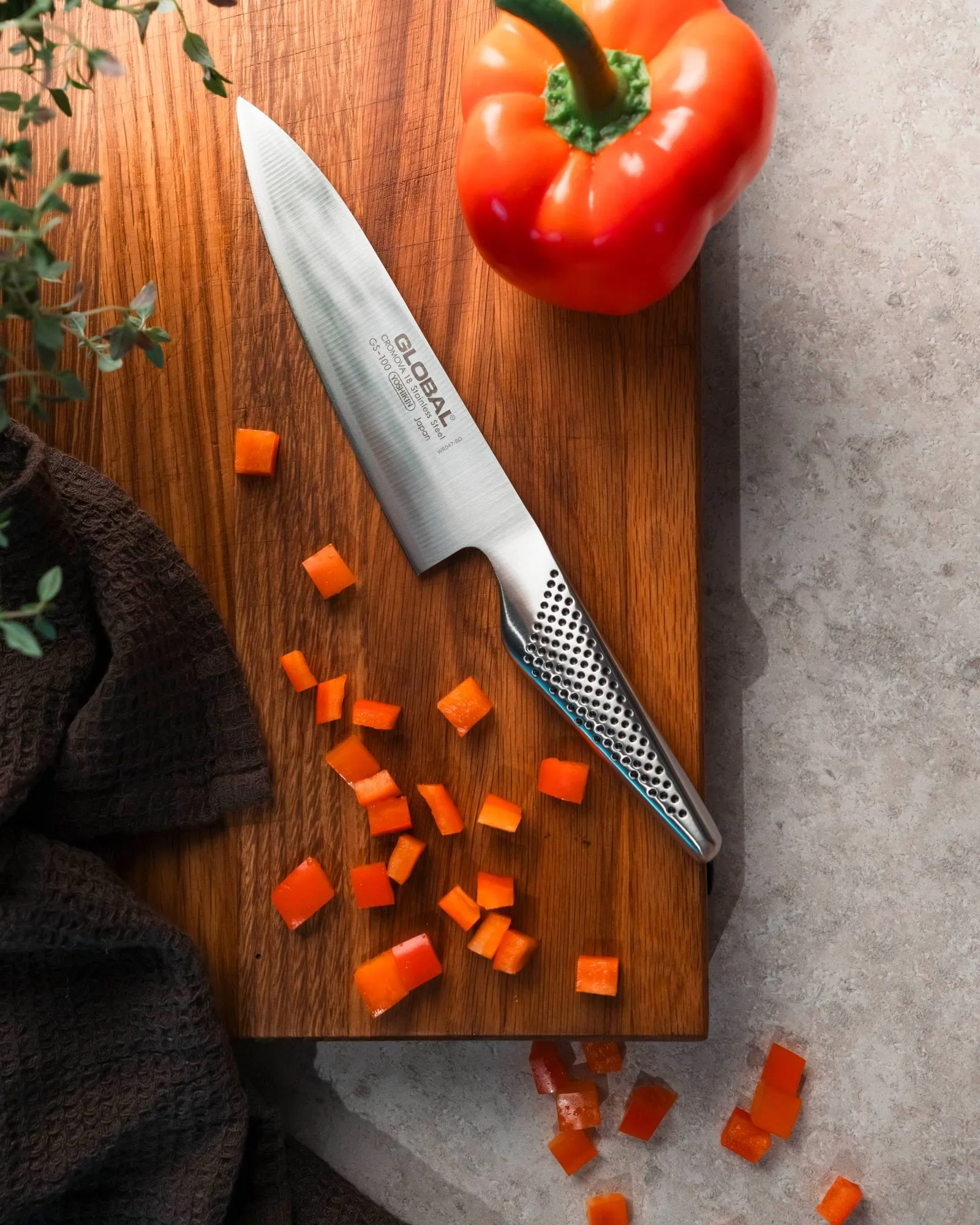 Classic kokkekniv, Rustfrit stål, 16 cm Global
