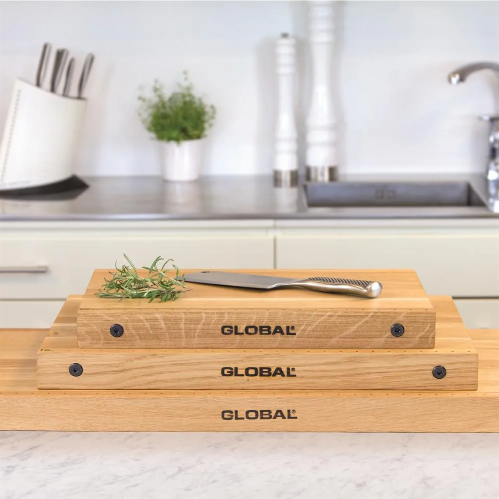 Global G-1007 skærebræt 55x38 cm, Eg Global