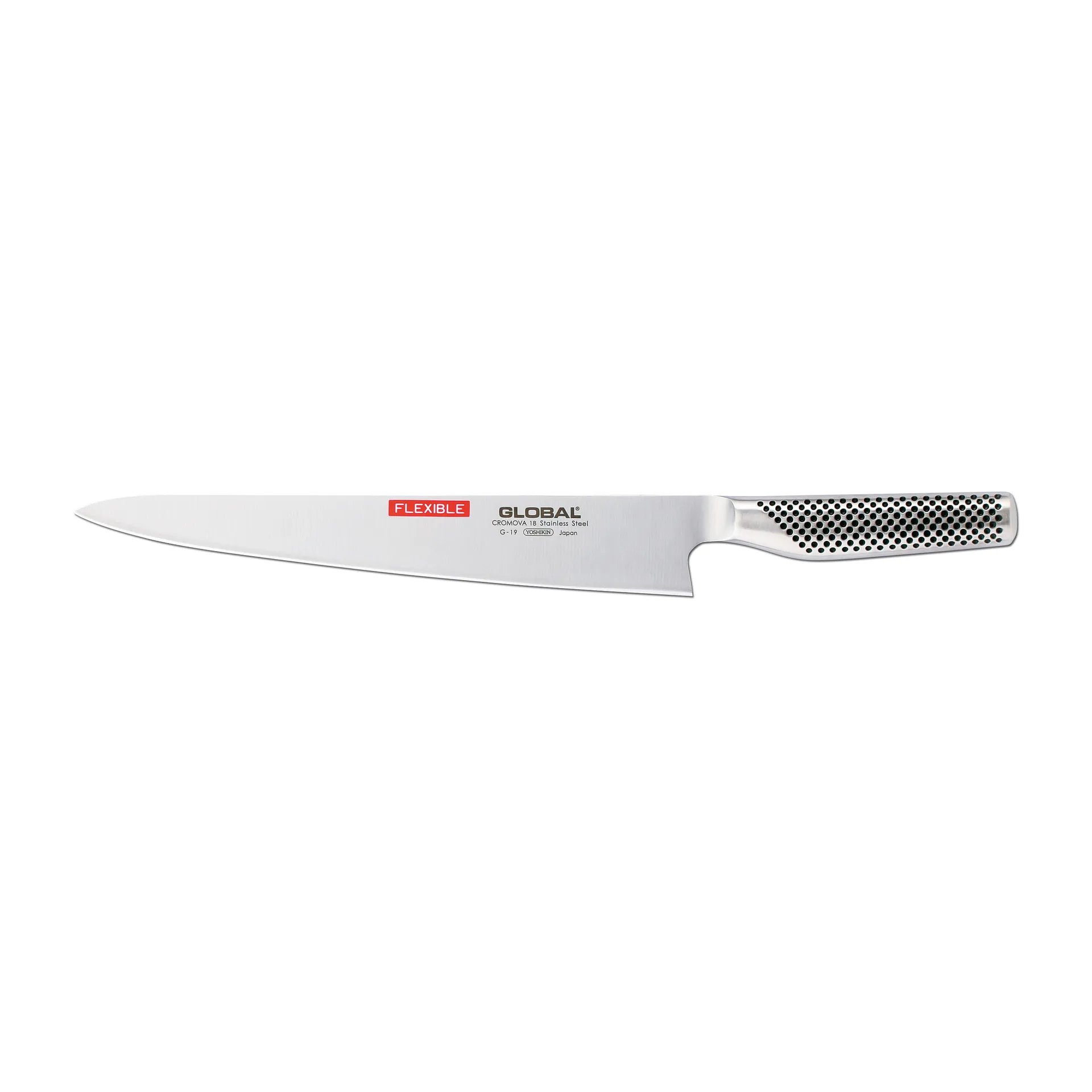 Global G-19 bred fileteringskniv 27 cm fleksibel, Rustfrit stål Global