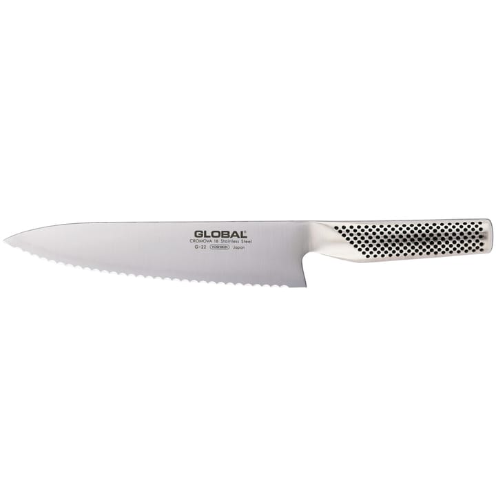 Global G-22R brødkniv 20 cm savtakket, Rustfrit stål Global