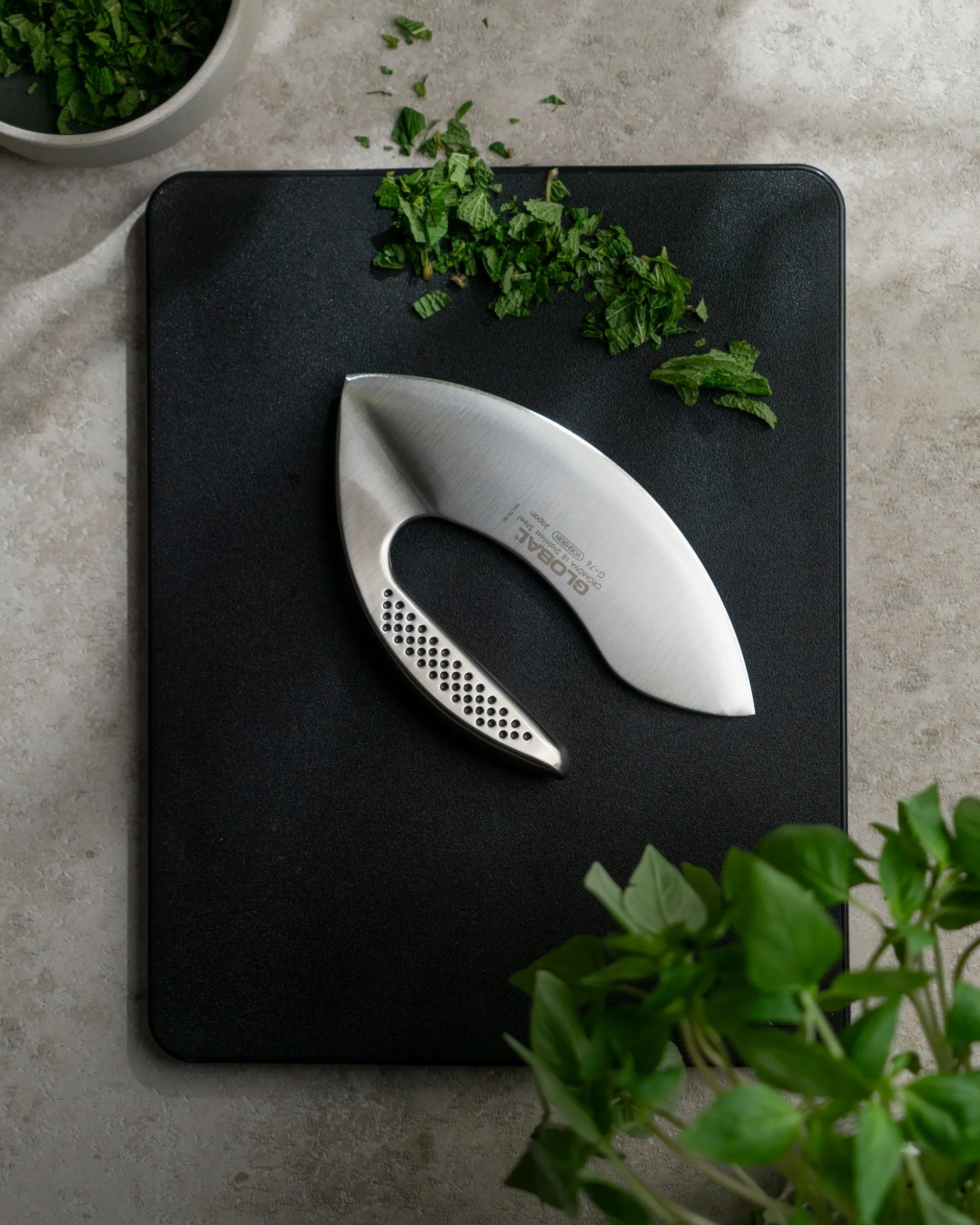 Global G-76 urtehakke 18 cm, Rustfrit stål Global