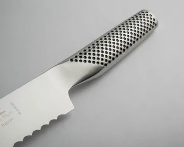 Global G-9R brødkniv 22 cm savtakket æg - Rustfrit stål - Global