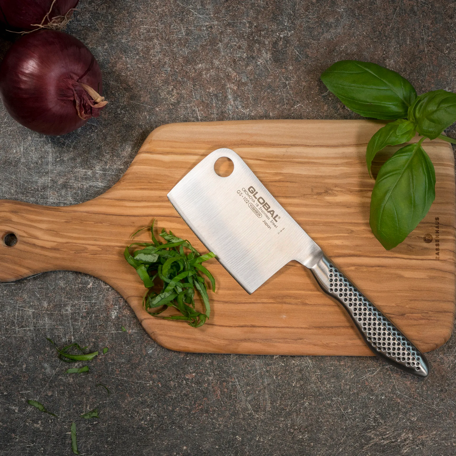 Global GS-102 Mini Chopper 8 cm, Rustfrit stål Global