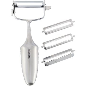 Global GS-94 skræller T-model med 3 udskiftelige blade - Rustfrit stål - Global