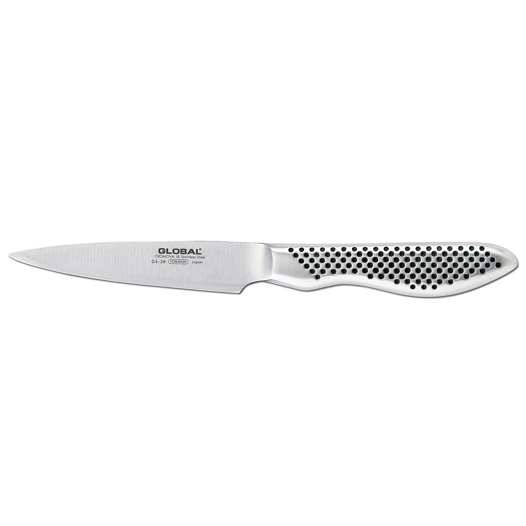 Global GSF-38 skrællekniv 9 cm, Rustfrit stål Global