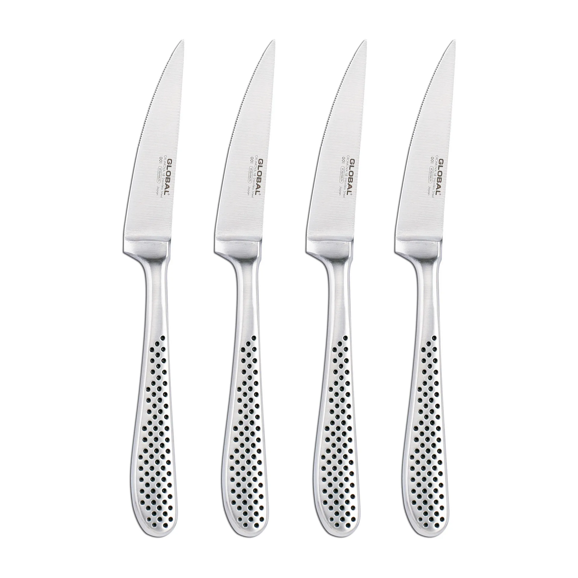 Global GTF-4001 steakkniv smedet 4-pak, Rustfrit stål Global