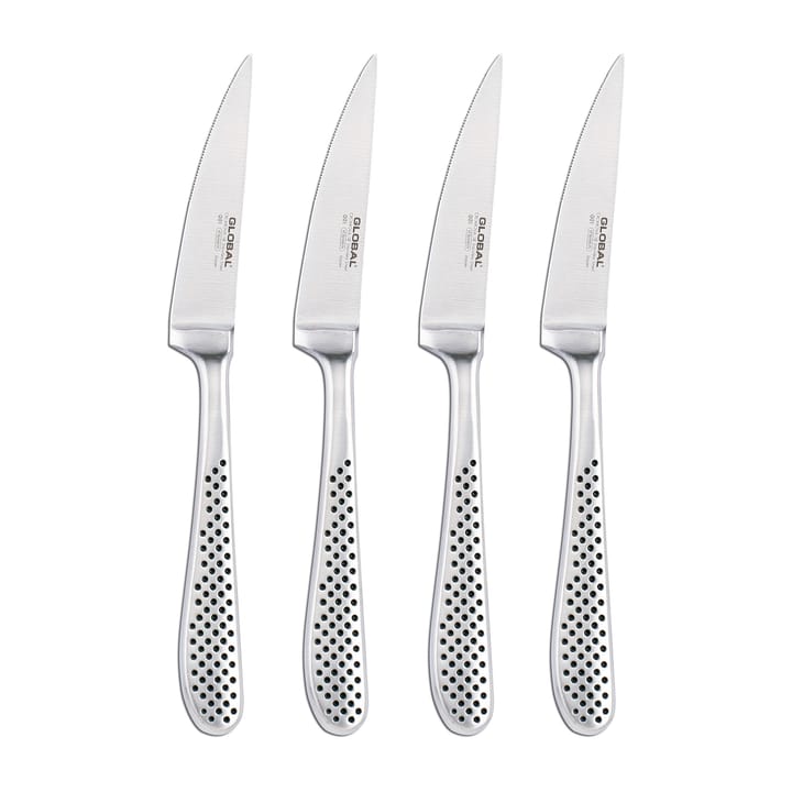 Global GTF-4001 steakkniv smedet 4-pak - Rustfrit stål - Global