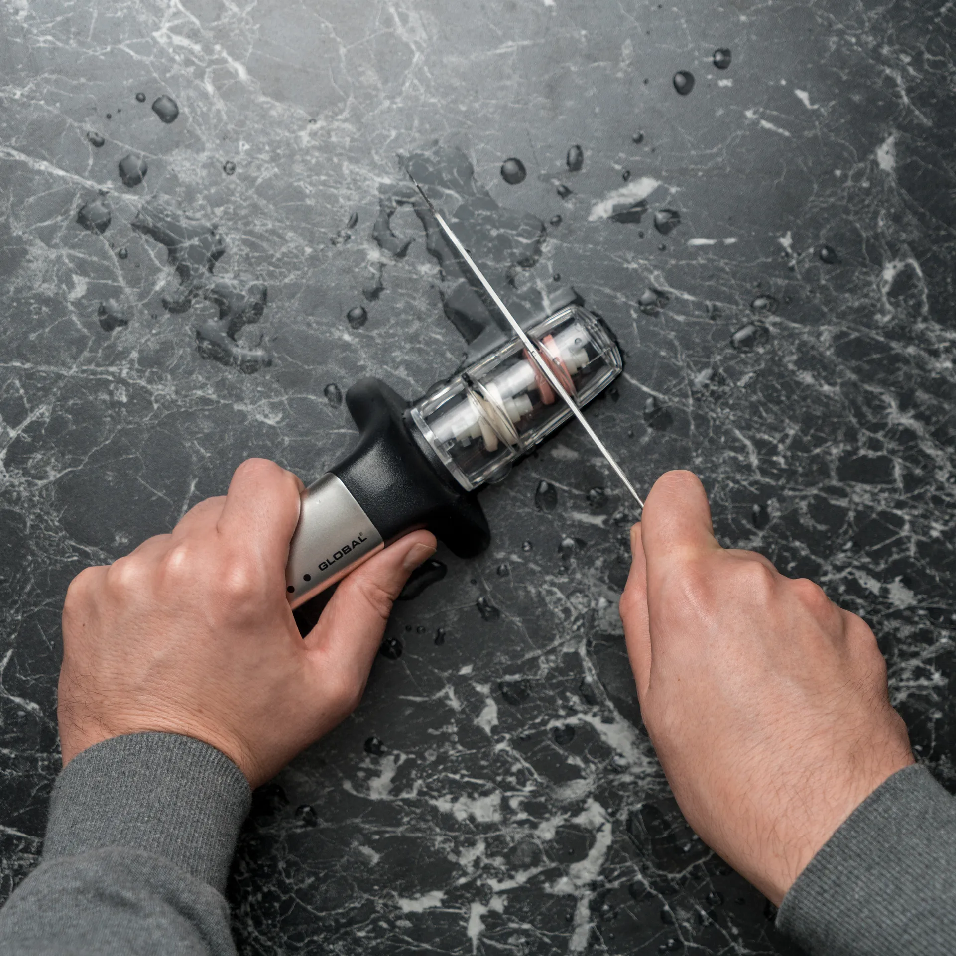 Global MinoSharp G-91/SB vådsliber, Sort Global