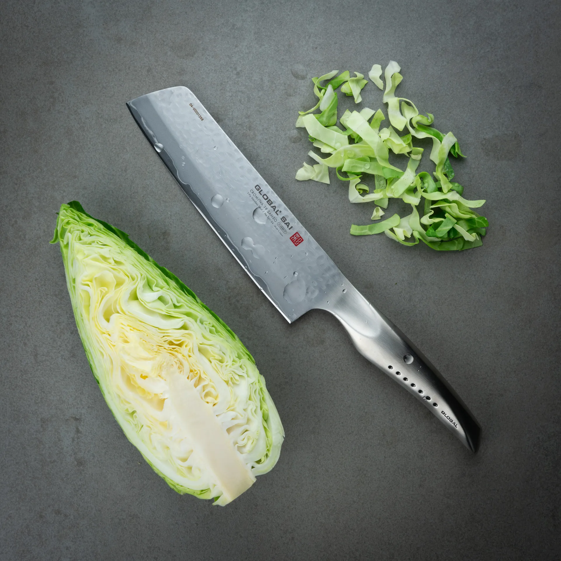 Global SAI-04 grøntsagskniv 19 cm, Rustfrit stål Global