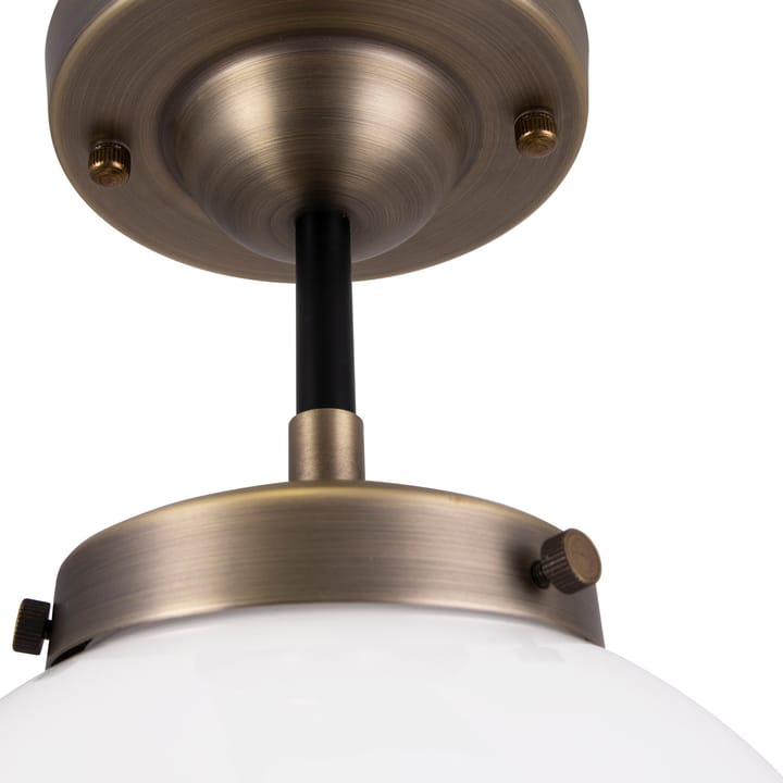 Alley plafond IP44, Antikmessing/Hvid Globen Lighting