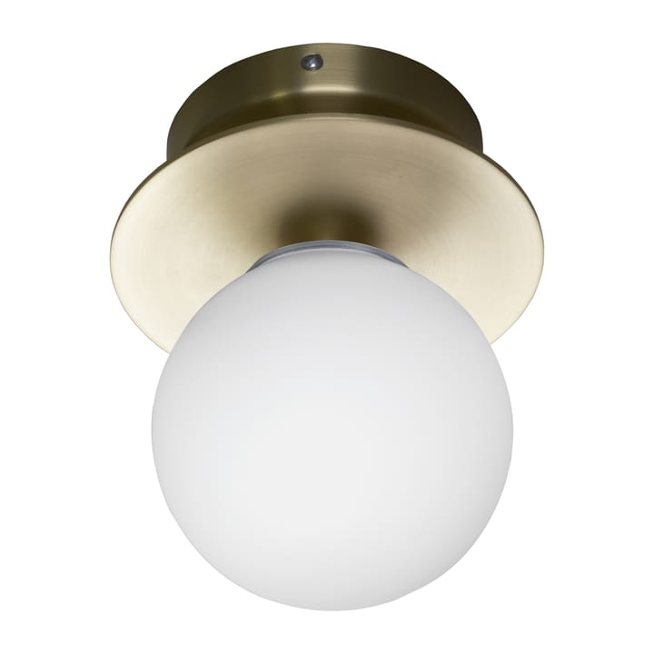 Art Deco IP44 væglampe, Børstet messing Globen Lighting