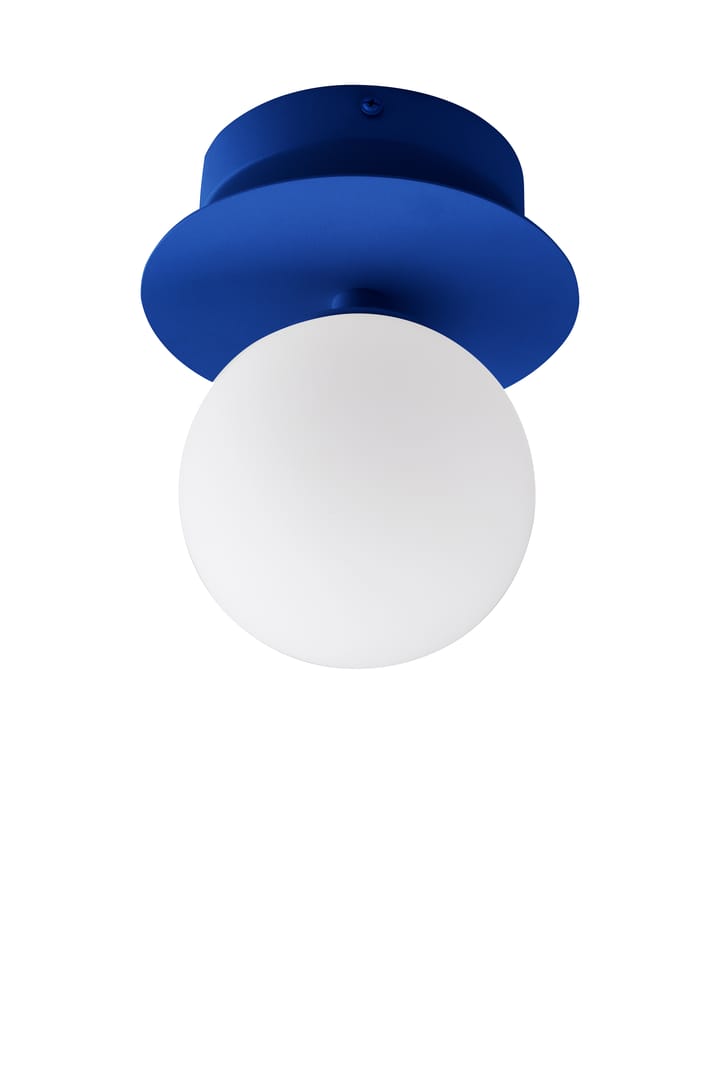 Art Deco IP44 væglampe/plafond, Blå-hvid Globen Lighting