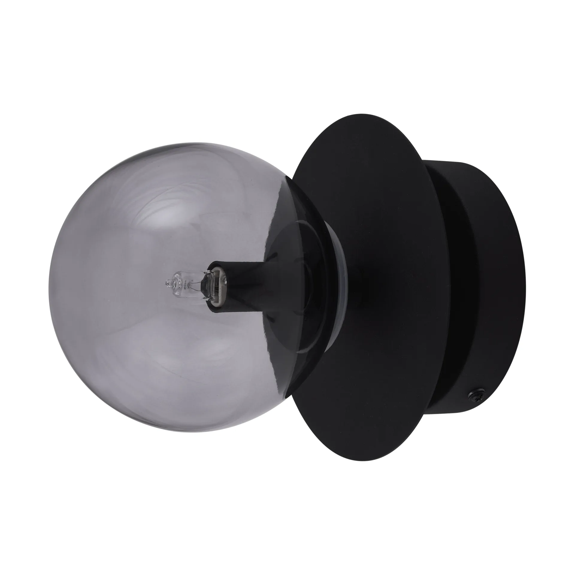 Art Deco loftlampe, Sort-røg Globen Lighting