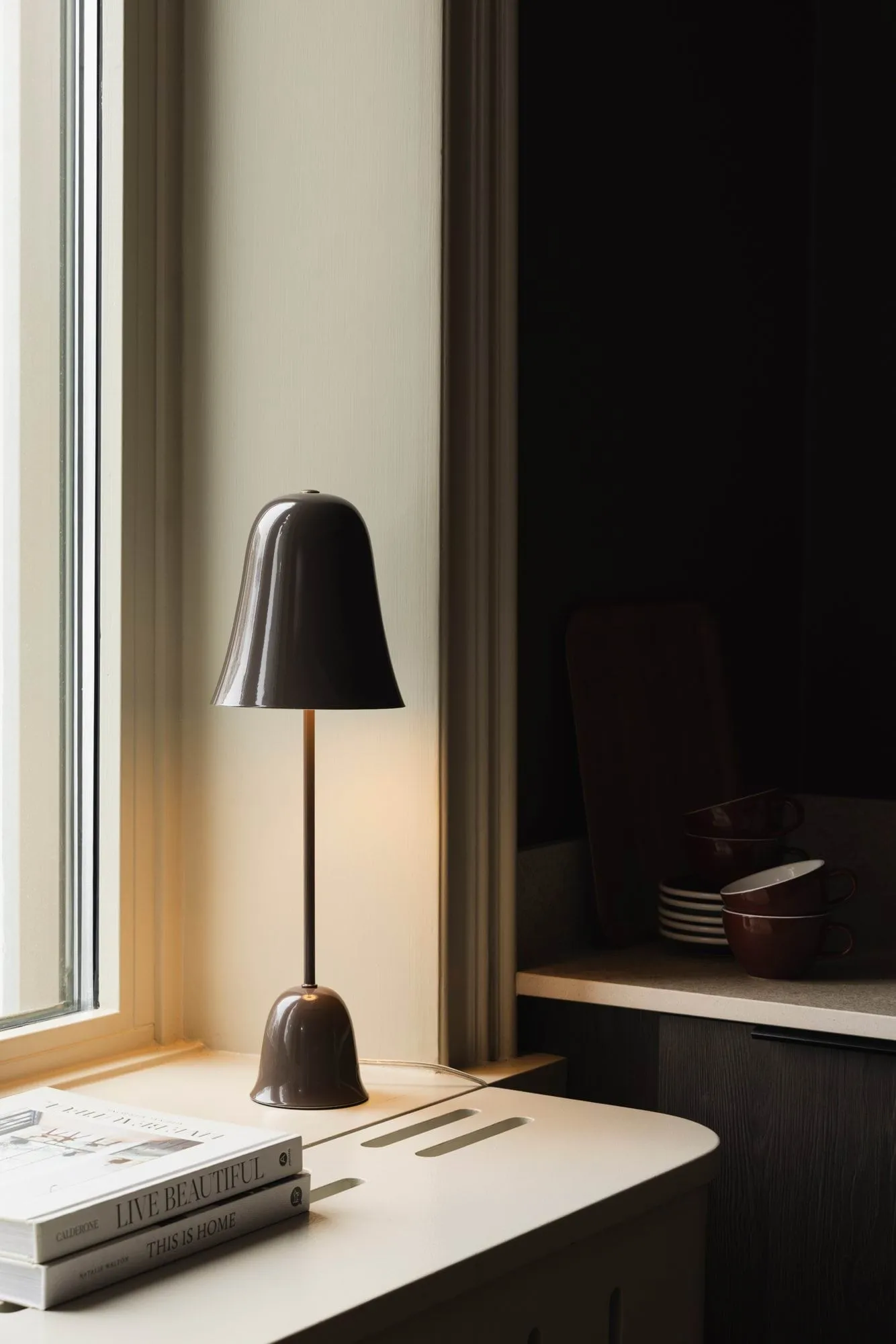 Blåklockan bordlampe, Mocha (brun), Ø16xH50 cm Globen Lighting