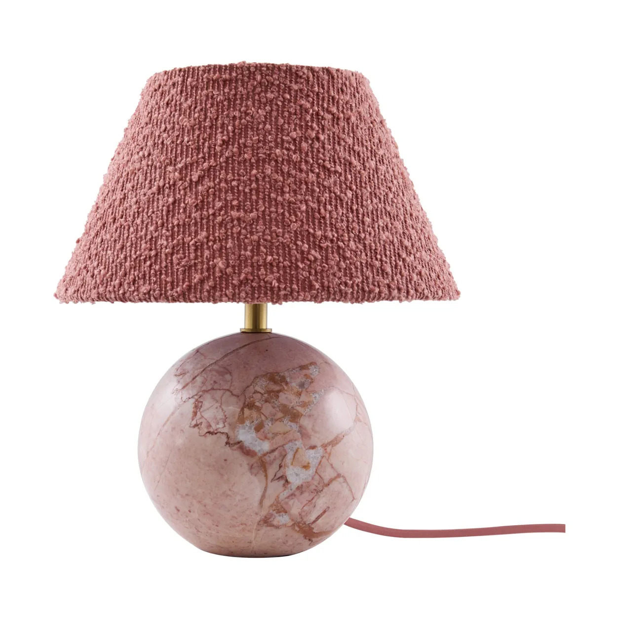 Globen Lighting Castello 24 bordlampe Dæmpet rosa marmor