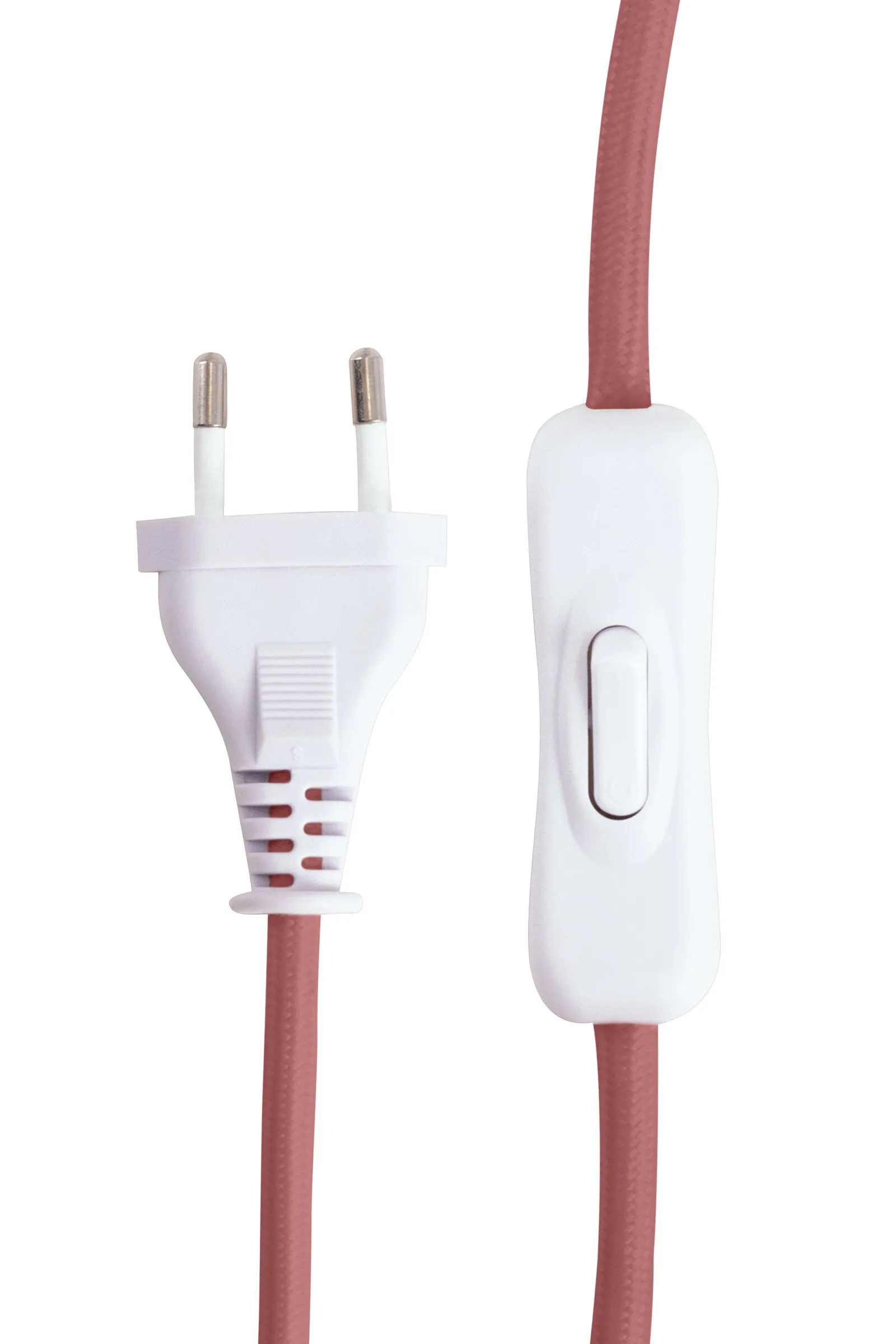 Castello 24 bordlampe, Støvetrosa marmor, hvid skærm Globen Lighting