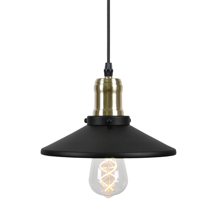 Disc pendel lampe mini, Matte black-brushed brass Globen Lighting