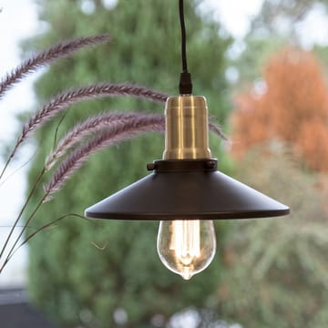 Disc pendel lampe mini - Matte black-brushed brass - Globen Lighting