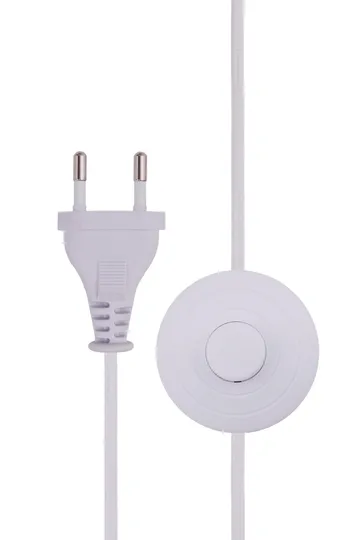 Florian gulvlampe - Hvid bouclé/beige, Ø30x80 cm - Globen Lighting