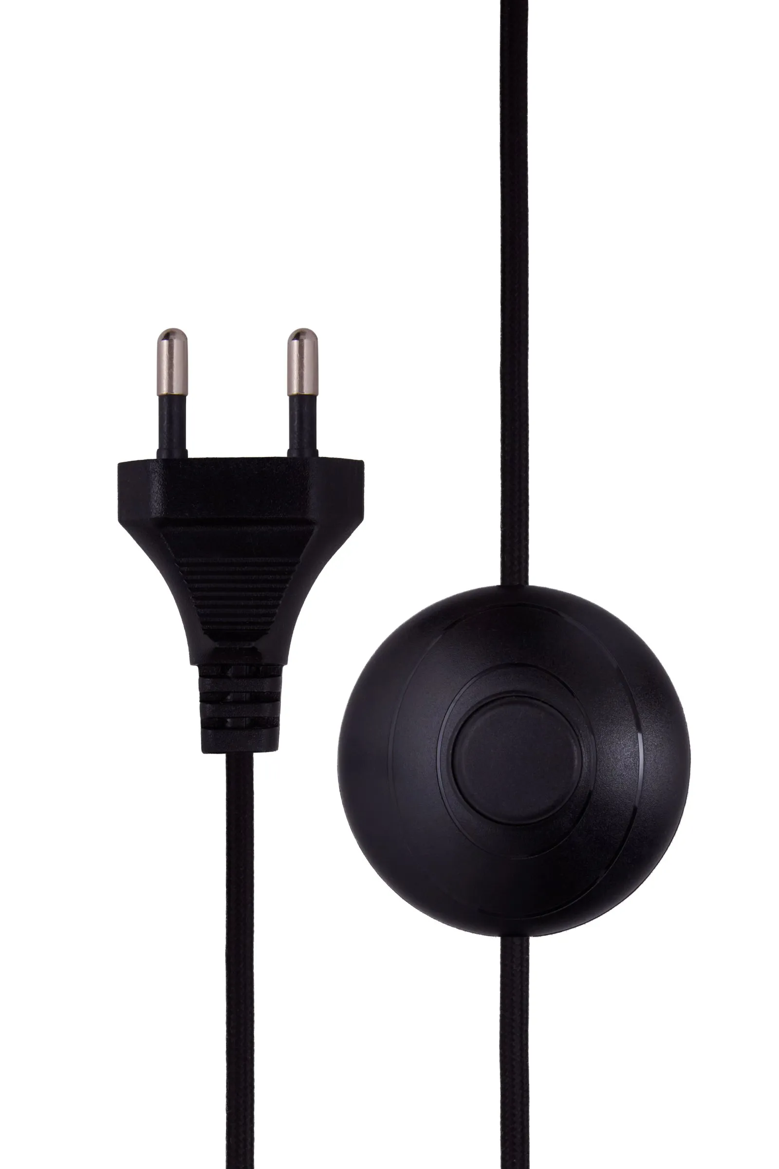 Florian gulvlampe, Hvid bouclé/sort, Ø30x80 cm Globen Lighting