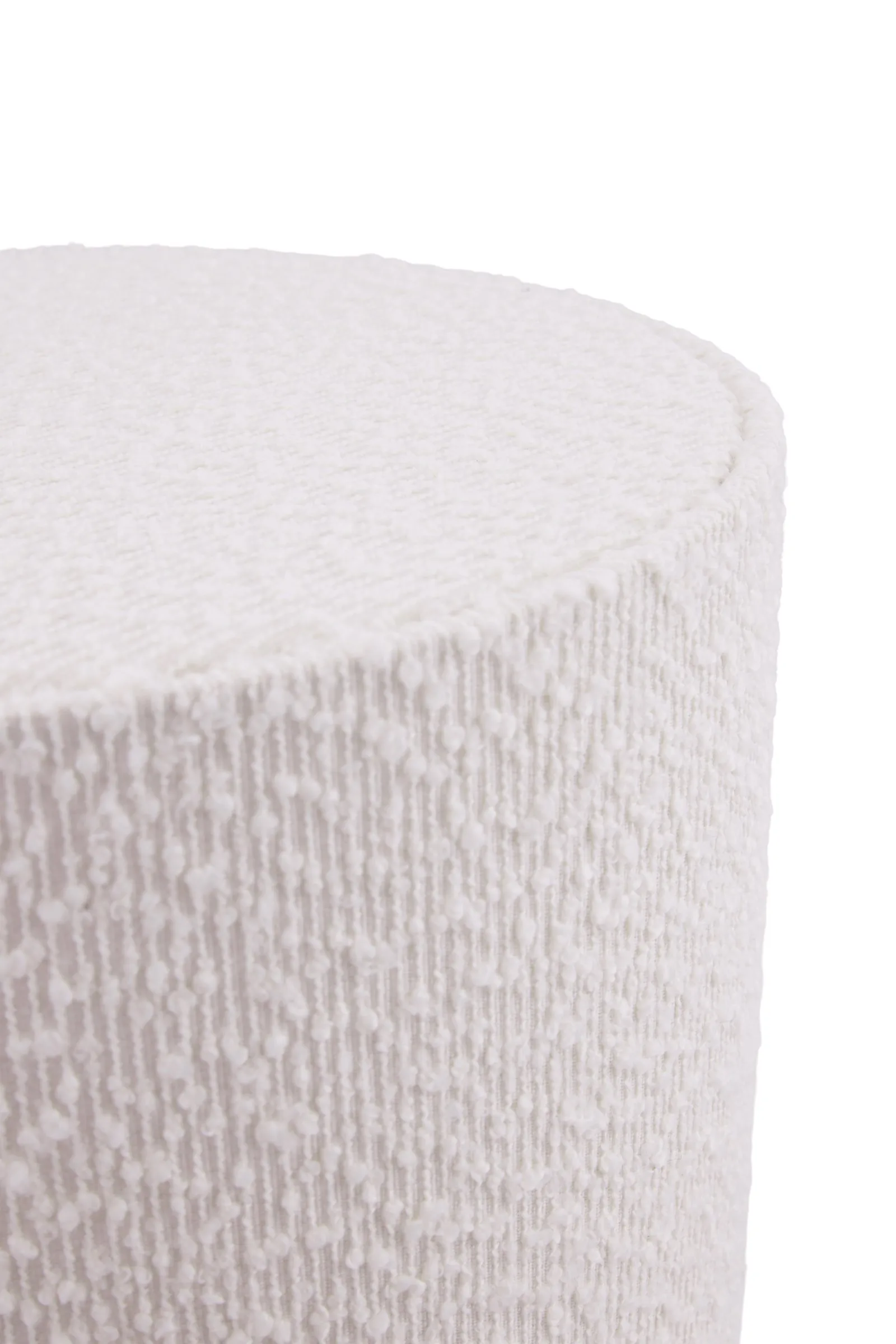 Florian gulvlampe, Hvid bouclé/sort, Ø30x80 cm Globen Lighting