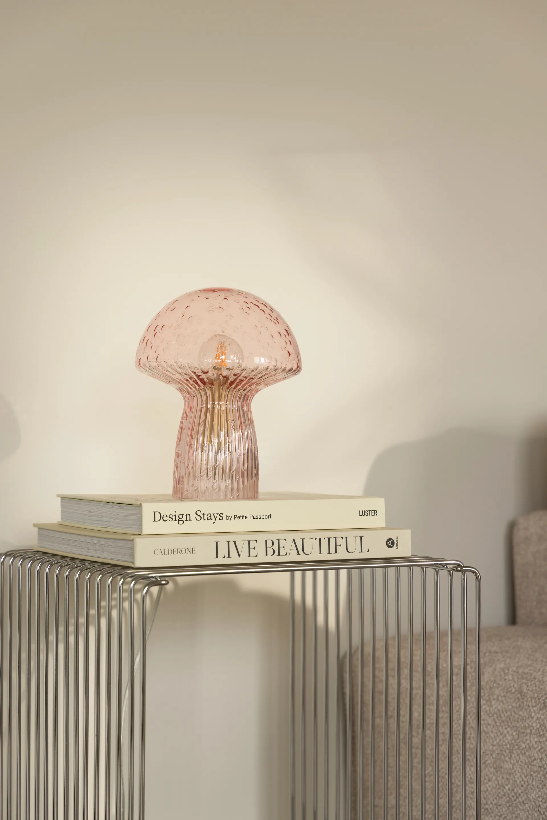 Fungo bordlampe Special Edition Lyserød, Ø16 cm, H:20 cm Globen Lighting