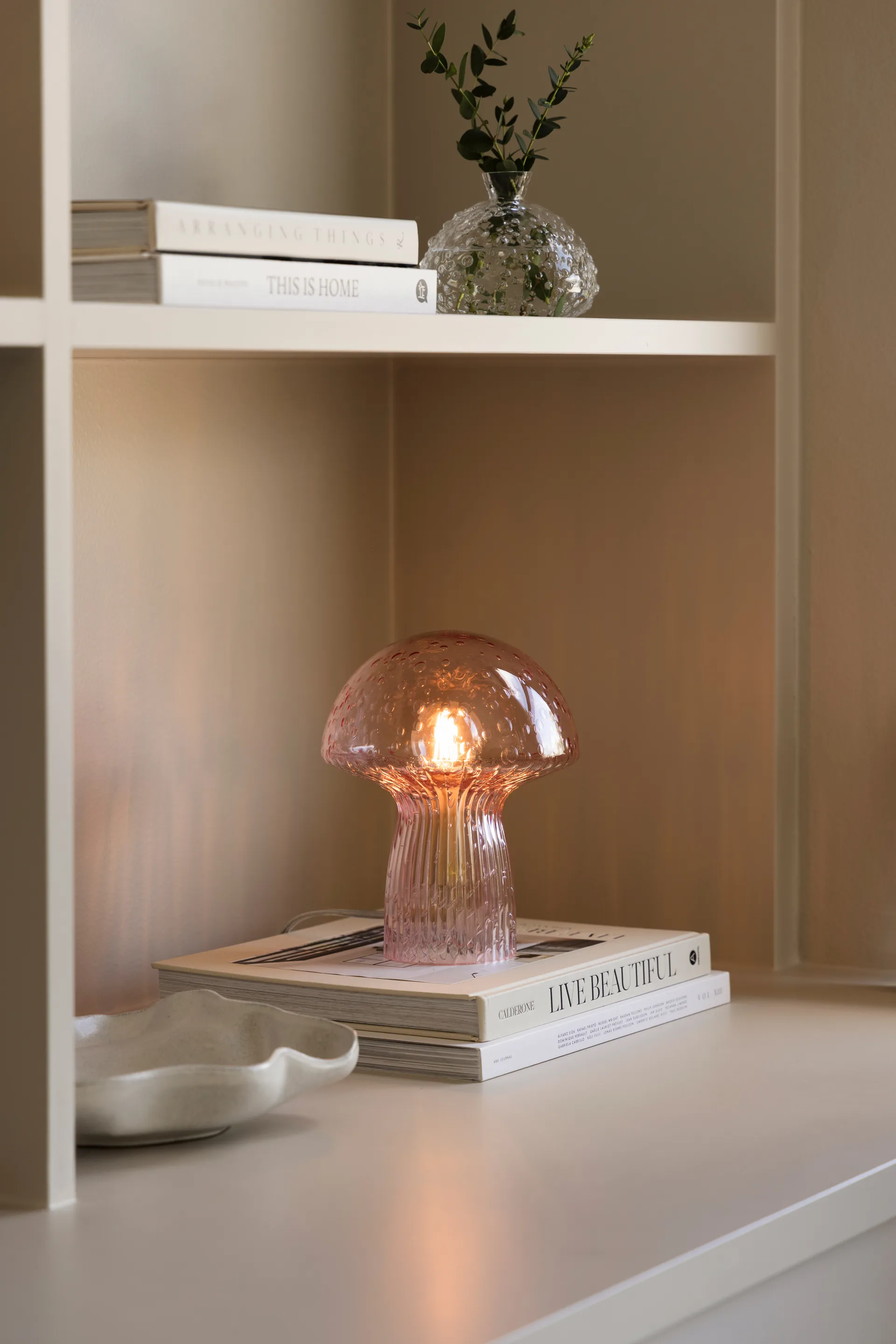 Fungo bordlampe Special Edition Lyserød, Ø16 cm, H:20 cm Globen Lighting