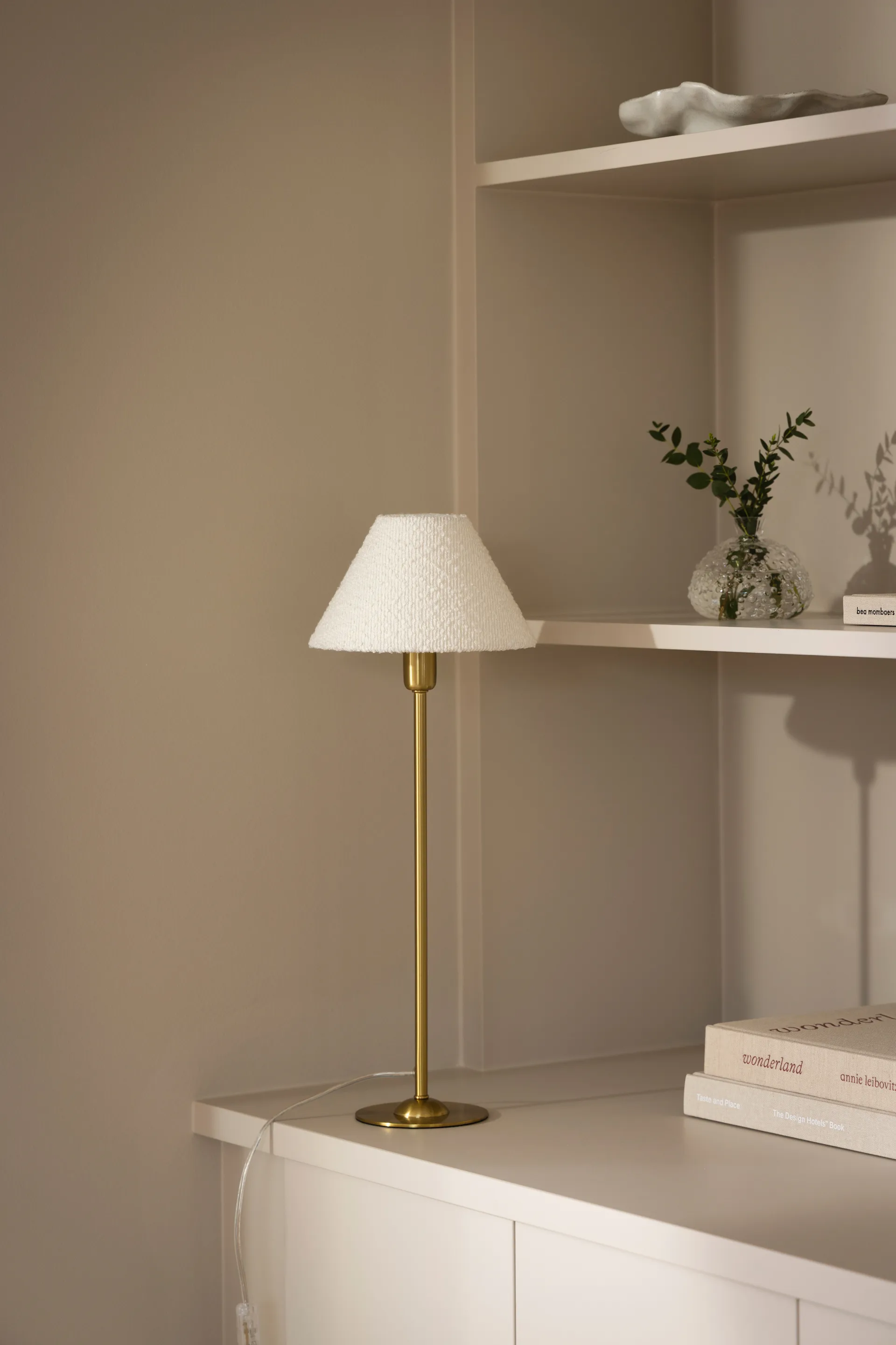 Iris 20 lampeskærm, Bouclé whitehvid Globen Lighting