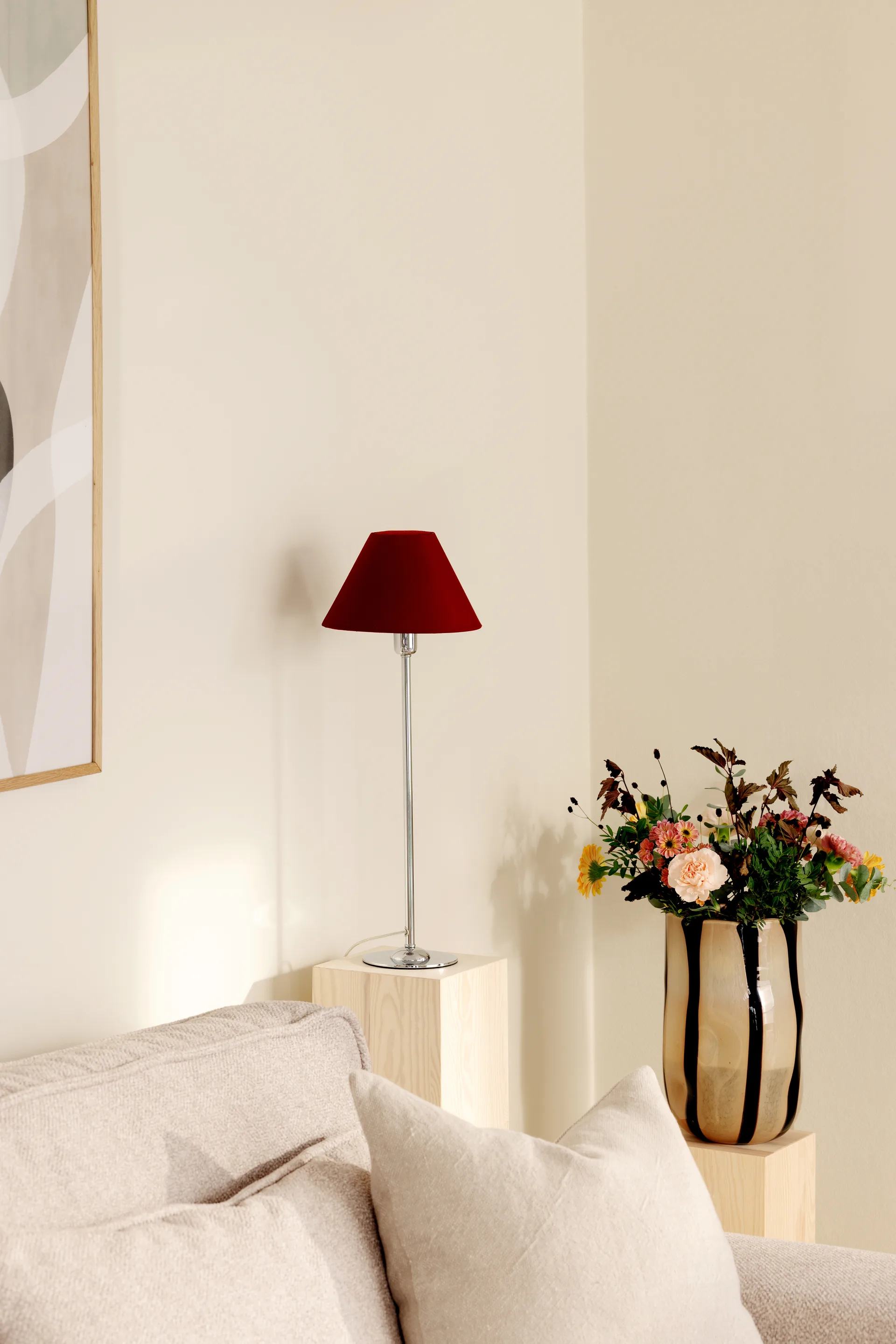 Iris 20 lampeskærm, Burgundy Globen Lighting