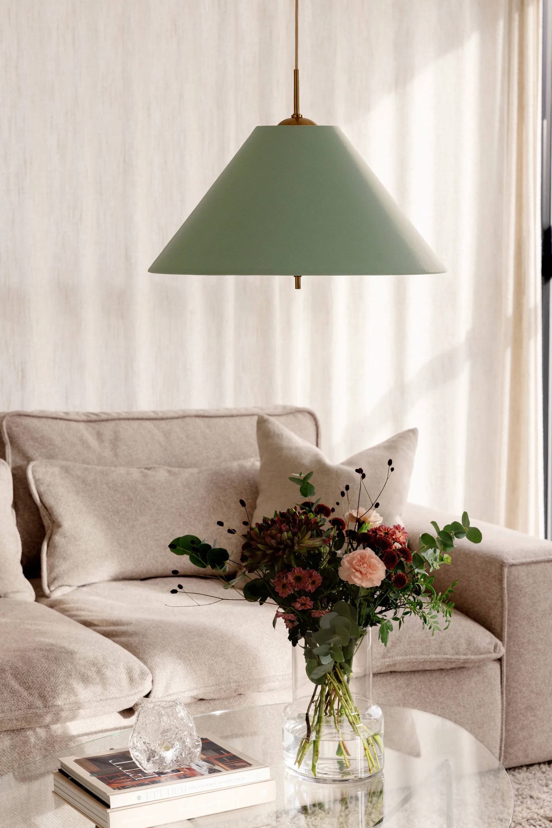 Iris pendel 50, Grøn Globen Lighting