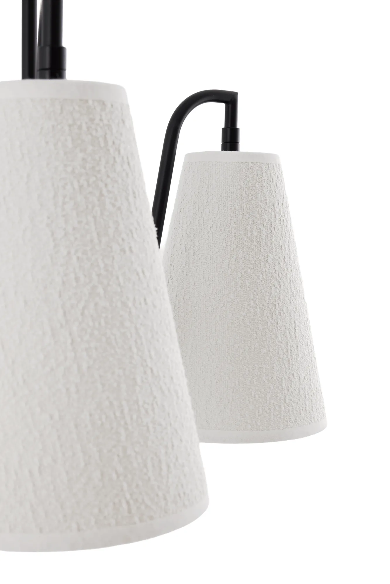 Lou pendel , 5, hvid bouclé-sort, 67x67 cm Globen Lighting