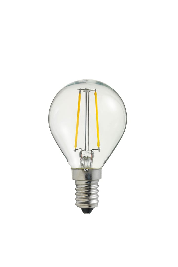 Lyskilde LED filament Kugle E14, Klar Globen Lighting