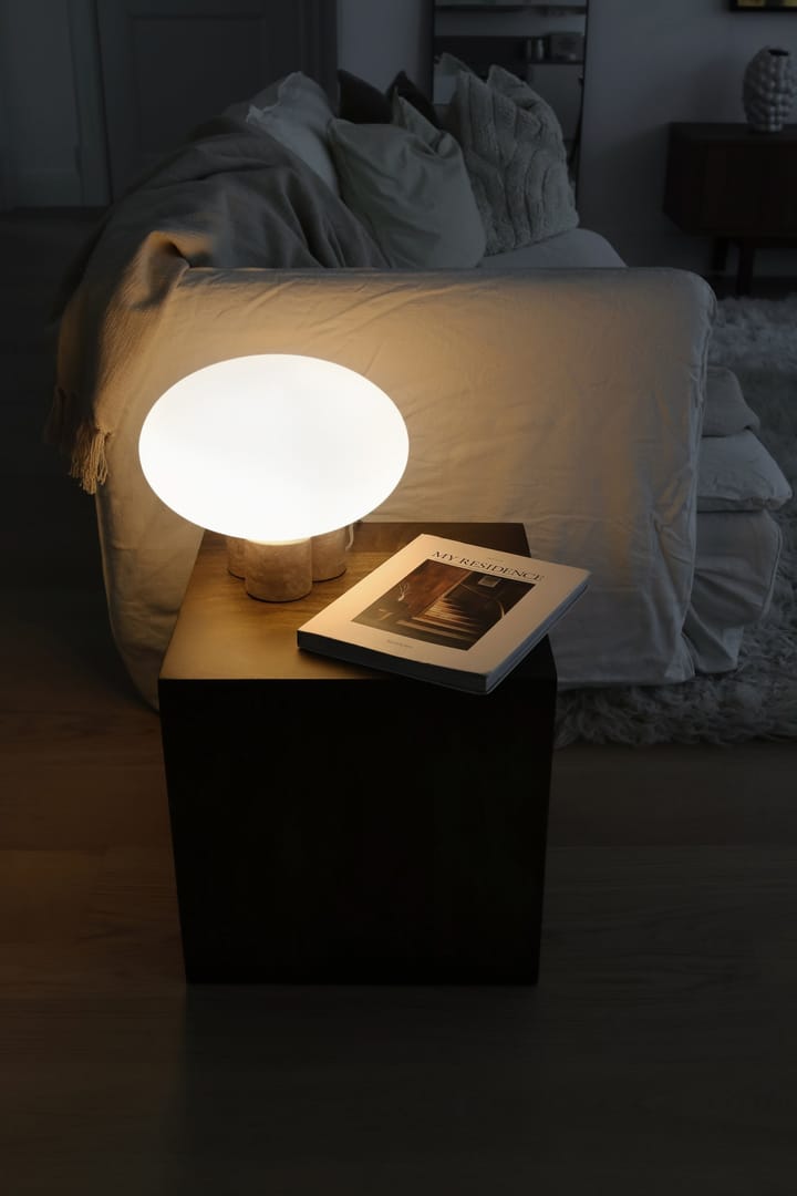 Mammut bordlampe Ø28 cm, Travertin Globen Lighting