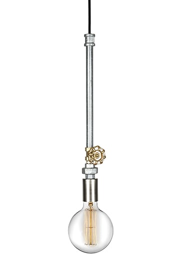 Globen Lighting Mini Plumber pendel Børstet stål