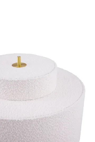 Noah gulvlampe - Hvid bouclé, Ø45x88 cm - Globen Lighting