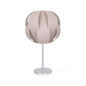 Pavot 25 bordlampe - beige, understel i krom - Globen Lighting