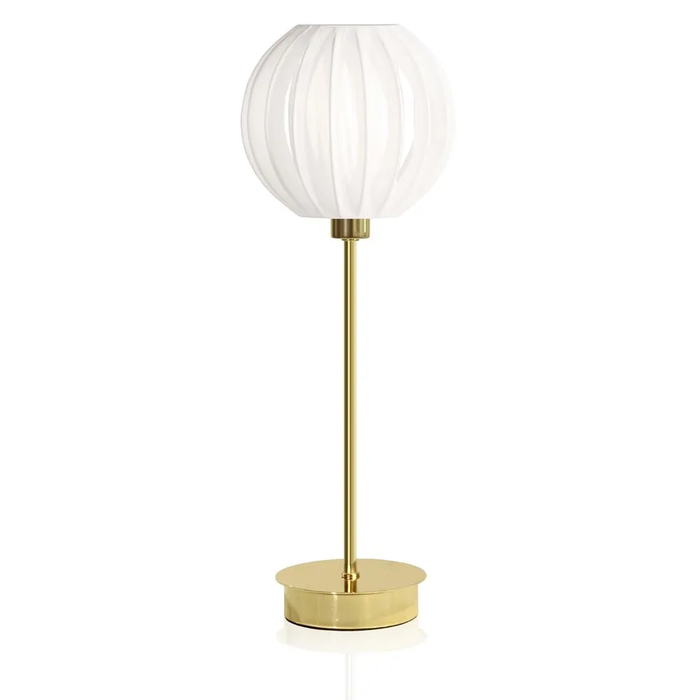 Plastband bordlampe, messing Globen Lighting