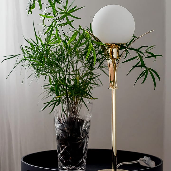 Savoy bordlampe høj, Brass Globen Lighting