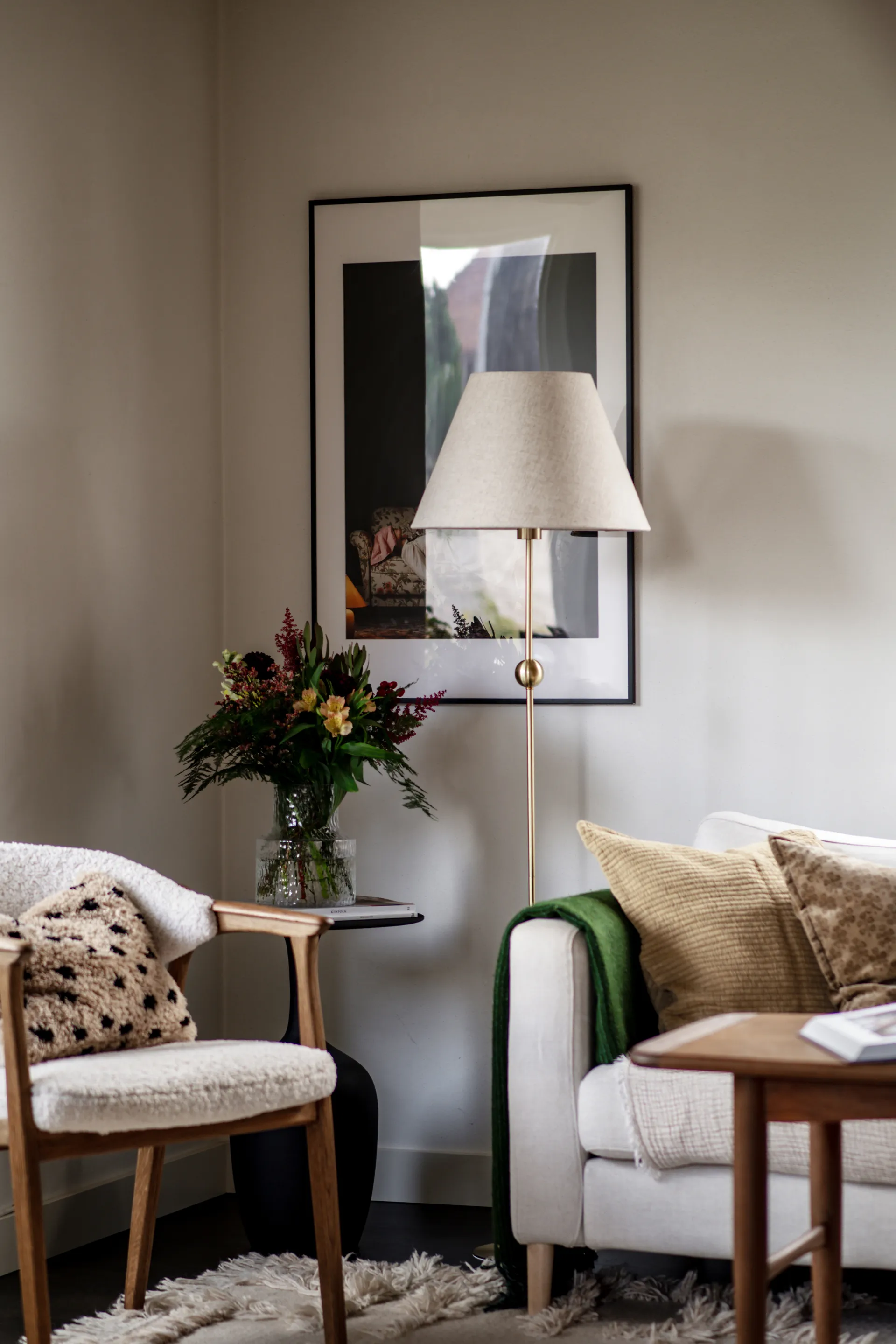 Sigrid 40 lampeskærm, Beige Globen Lighting