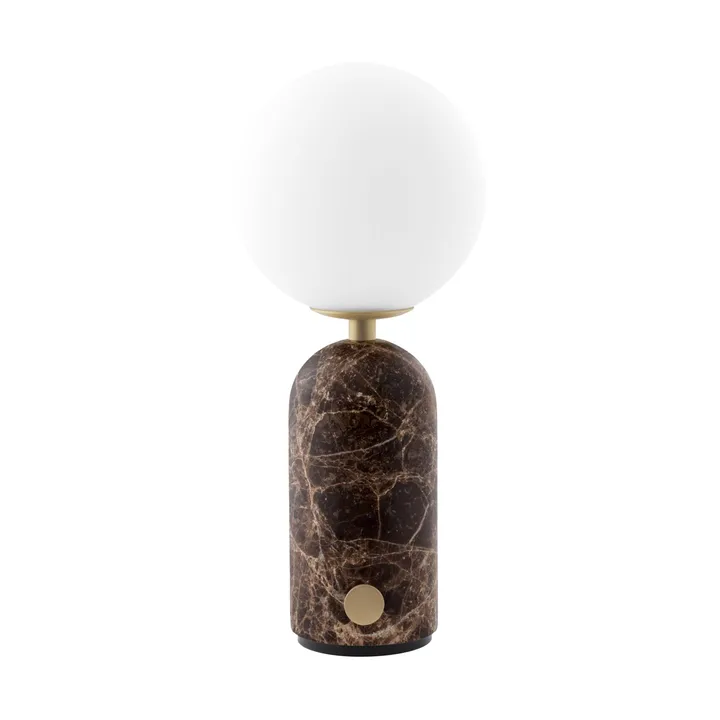Torrano bordlampe bærbar - Brun marmor, 27,5 cm - Globen Lighting