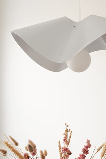 Volang pendel Ø50 cm - Hvid - Globen Lighting