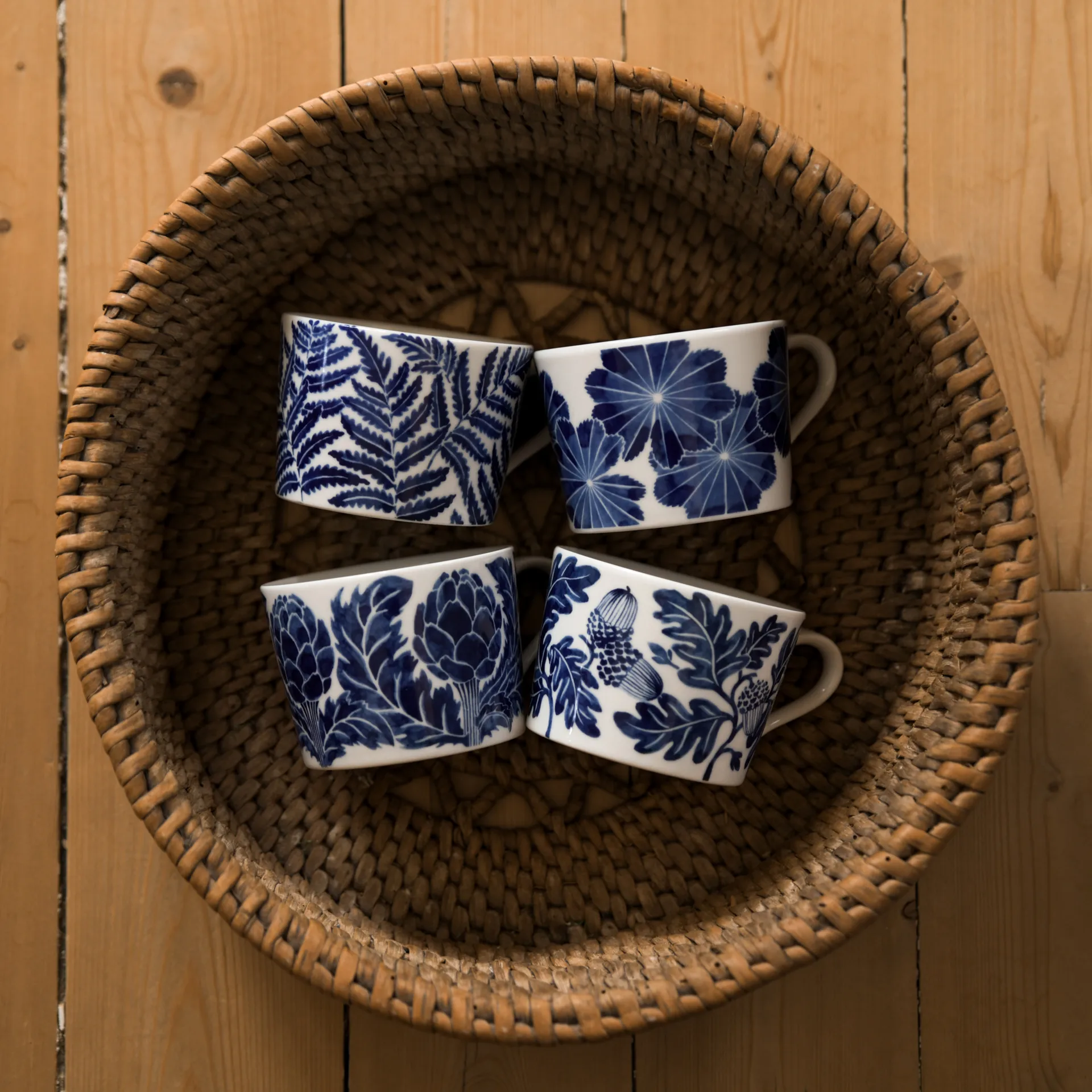 Artichoke kop 24 cl, Blå Götefors Porslin